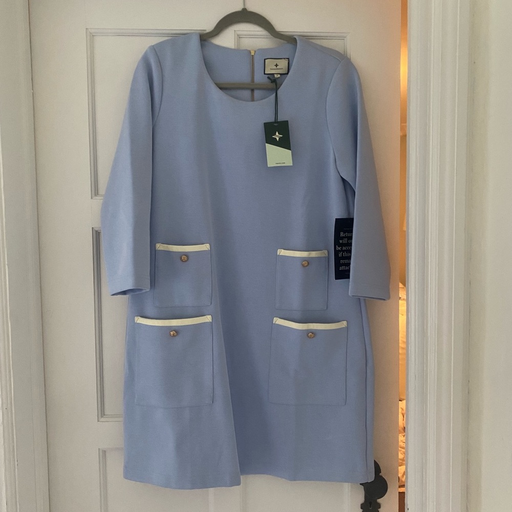 TUCKERNUCK LIGHT BLUE FRANCOISE MOD MINI DRESS - NWT - Large